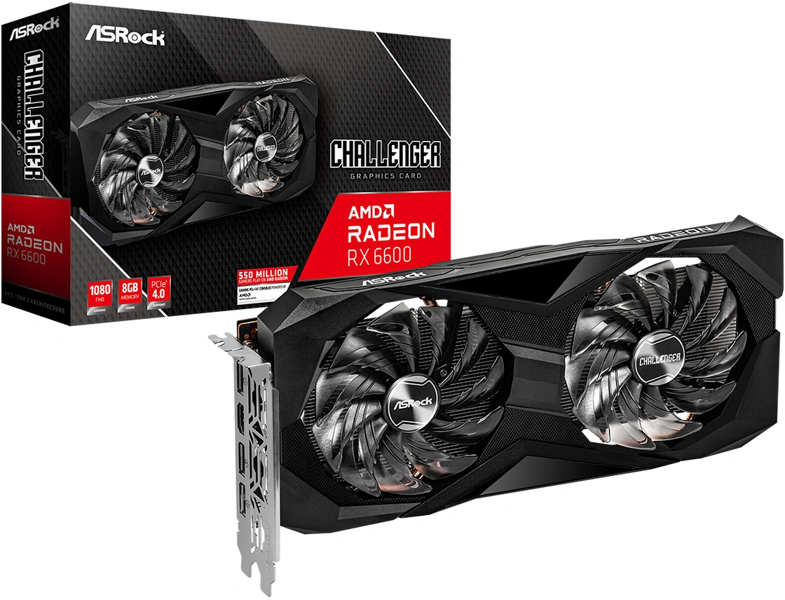 GPU ASROCK AMD Radeon RX 6600 Challenger D 8GB GDDR6