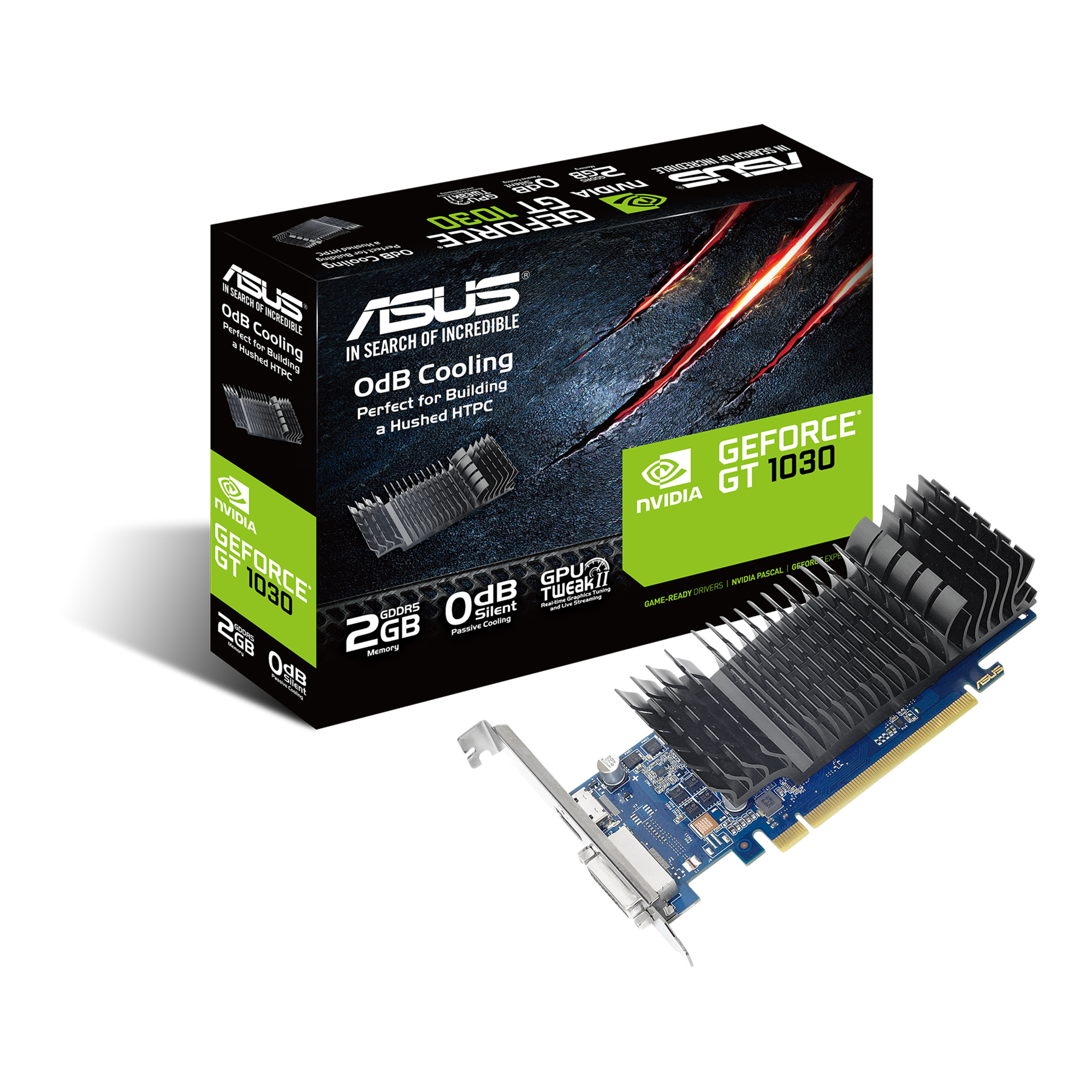 ASUS GeForce GT 1030 SL-BRK grafische kaart (DVI-D, HDMI)