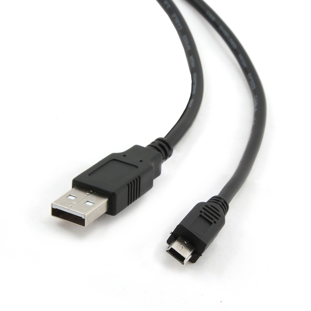 Gembird USB-kabel (2.0), USB A Male naar MINI B5 connector, 1,8 m