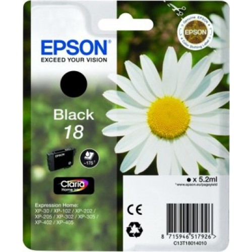 Epson 18 (T1801) inktcartridge zwart