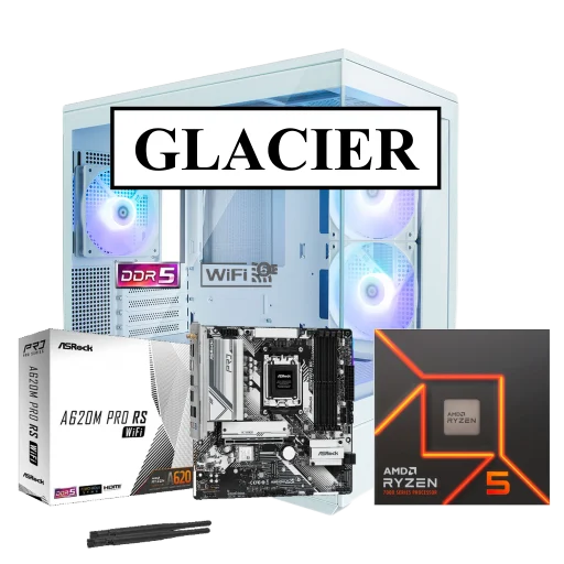 GAME PC GLACIER Geforce LE / AMD Ryzen AM5/ W11