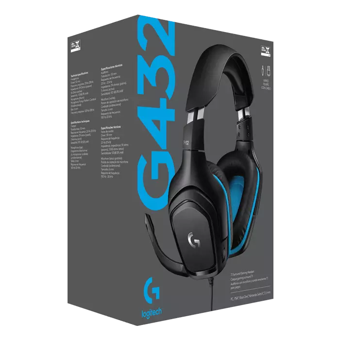 Logitech G432 7.1 Surround Sound Wired Gaming Headset - De winkel voor uw  Computer en Laptop! Ook voor reparaties