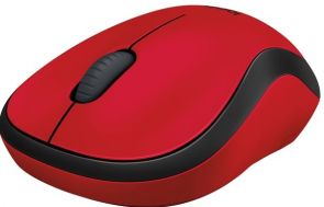 Logitech Wireless Mouse M220 silent red