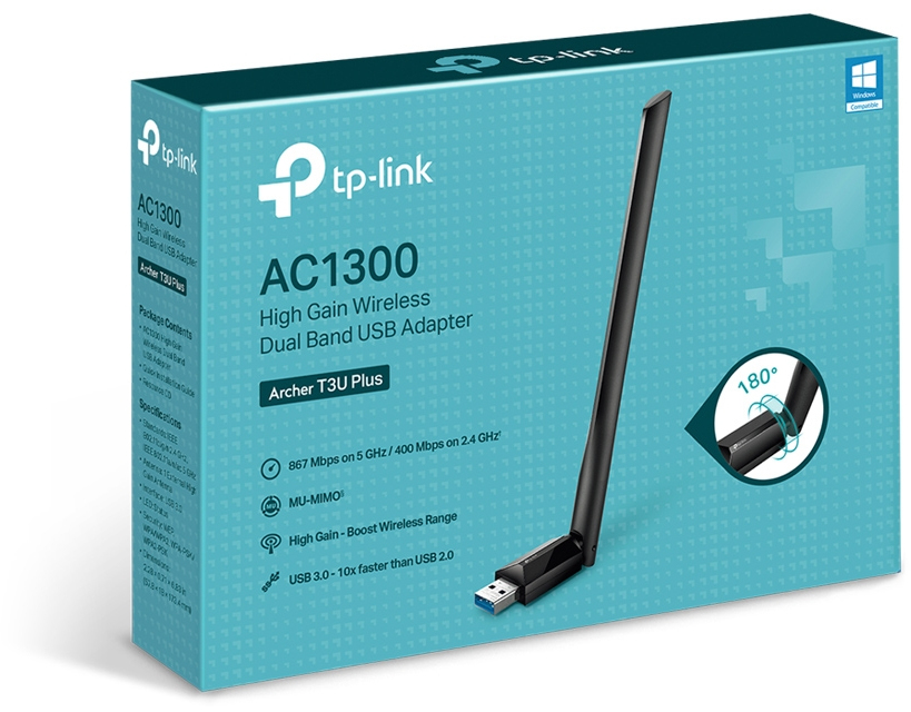 USB TP-Link WL 1300 USB Archer T3U Plus AC1300