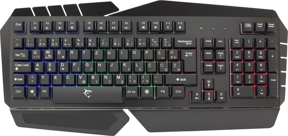 White Shark Templar gaming keyboard met Rainbow verlichting (3 modes)