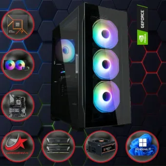 GAMING PC NEO ARGB: AMD A10215: AMD Ryzen 7 7700 (opties) / Nvidia RTX 4070 12GB / W11