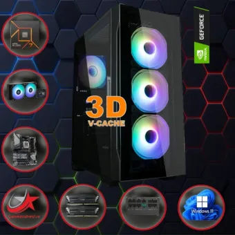 GAME PC NEO ARGB: AMD A10223: AMD Ryzen 7 7800X3D (opties) / Nvidia RTX 5070 Ti 16GB / W11