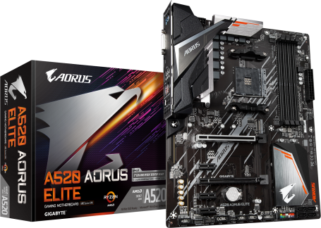 Mobo AM4 Gigabyte A520 AORUS ELITE DDR4