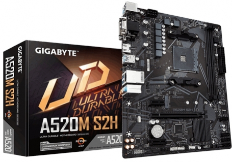Mobo AM4 GIGABYTE A520M S2H, socket AM4 DDR4