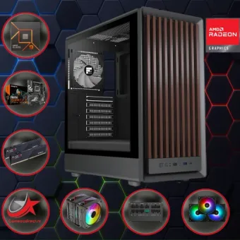 GAME PC M1 ARGB: AMD A9637: AMD Ryzen 9 7900 / AMD RX 9070 16GB / W11