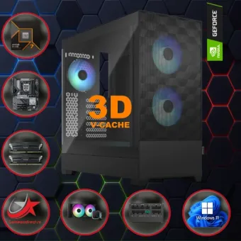 GAME PC POP: AMD A9803: AMD Ryzen 7 7800X3D / Nvidia RTX 5070 Ti 16GB / W11