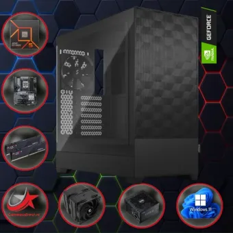 GAME PC POP: AMD A9915: AMD Ryzen 5 7600 (opties) / Nvidia RTX 5060 Ti 16GB / W11