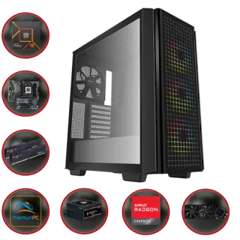 GAME PC CG540 AMD A7977: AMD Ryzen 9 7900 AMD RX 7700XT 12GB