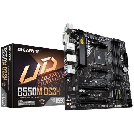 Gigabyte AM4 B550M DS3H - 2xM.2/HDMI/DVI/µATX
