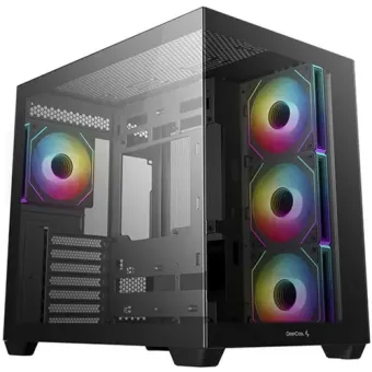 DeepCool CG530 4F ATX Panoramic case, Dual-chamber