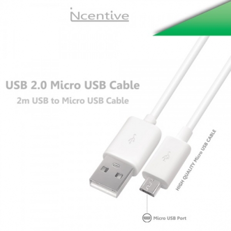 Incentive Datakabel micro 2M white