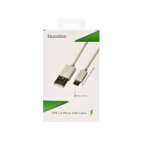 Incentive Datakabel micro white 1M