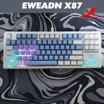 EWEADN X87 Mechanical Keyboard (White)