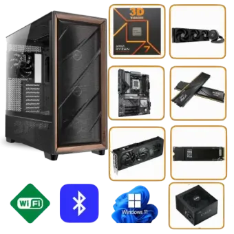 GAMING PC FLUX PRB1.0 | AMD RYZEN 7 7800X3D | 32GB DDR5 | Nvidia RTX 5070 12GB | W11