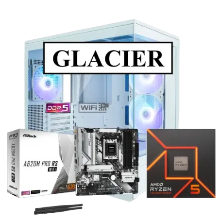 GAME PC GLACIER Geforce LE / AMD Ryzen AM5/ W11