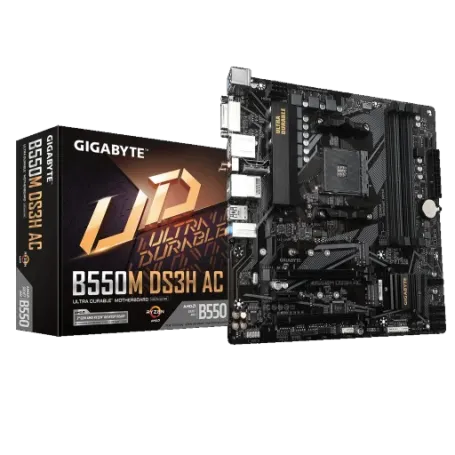 Mobo AM4 Gigabyte B550M DS3H AC DDR4