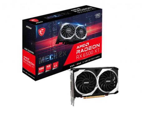 MSI Radeon RX6500XT MECH OC 4GB GDDR6 HDMI DVI DP
