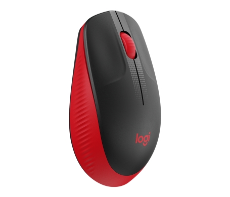 Logitech M190 Optical USB Zwart-Rood Wireless
