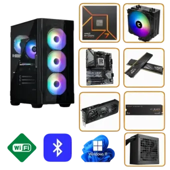 GAMING PC NEO PRB5.0 | AMD RYZEN 7 7700 | 32GB DDR5 | Nvidia RTX 5070 12GB | W11