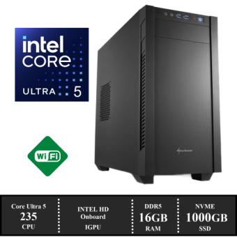 Premium PC DU5235: Intel ULTRA 5 235 (14 Cores) | 16 GB DDR5 | 1TB NVMe SSD | W11 Pro