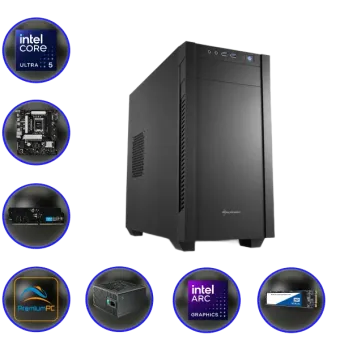 Premium PC US5235 V2: Intel ULTRA 5 235 (14 Cores) | 16 GB DDR5 | 1TB NVMe SSD | W11 Pro