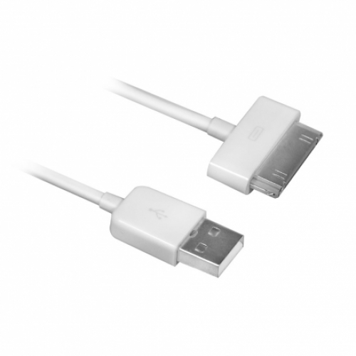 Ewent USB2.0 to Apple 30 pin cable 1.0M, white