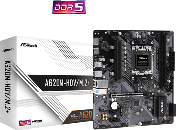 Mobo ASRock A620M-HDV/M.2+ AM5 mATX HDMI/DP DDR5