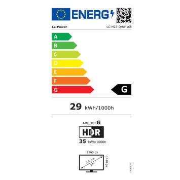 LC-Power LC-M27-QHD-165 IPS 1ms  165Hz 68,58 cm (27