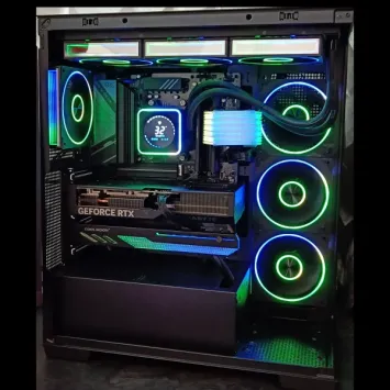 Game PC TransWarp : 1000GB NVMe SSD | 32GB DDR5 | AMD Ryzen 7 (Opties) | 360mm AIO Cooler | Nvidia RTX 4070 Ti SUPER 16GB GDDR6X | 850W Voeding | Windows 11 (AR74070TIS)